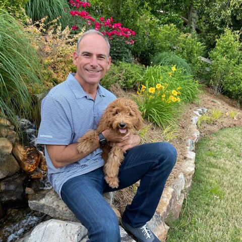 Eric Handler with dog