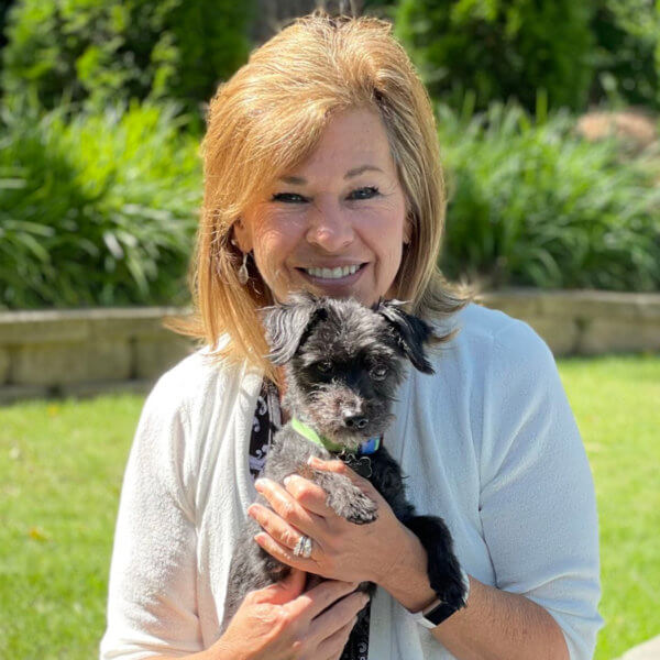 Laura Lloyd with dog