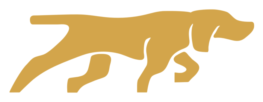 Handler gold dog logo mark