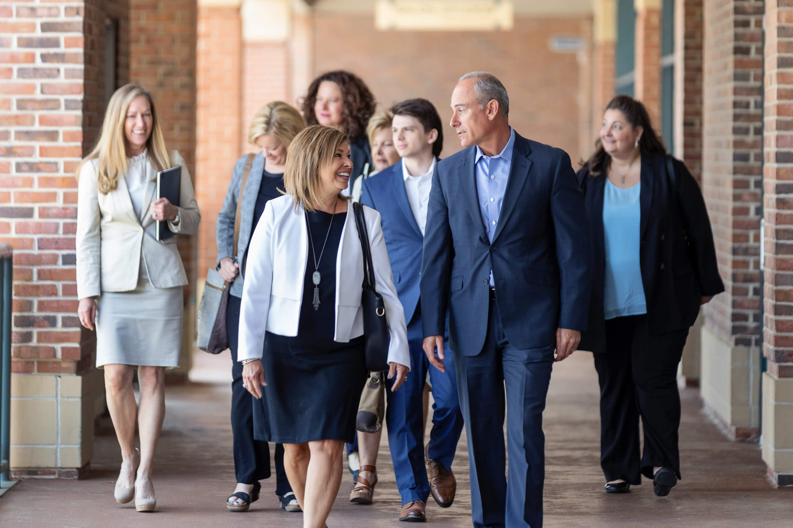 Team Handler walking and talking about recruiting top leadership talent in Atlanta.