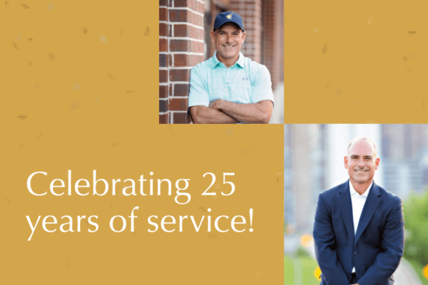 Eric Handler celebrating 25 years of service