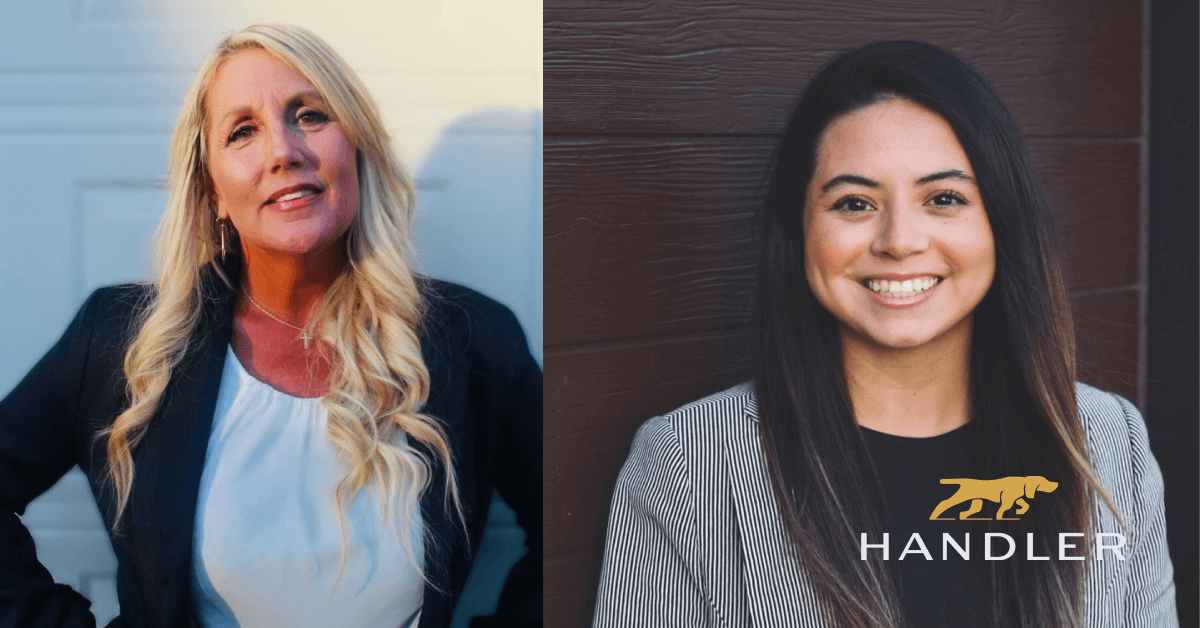 New Handler hires, Isabella and Kathleen, headshots side by side