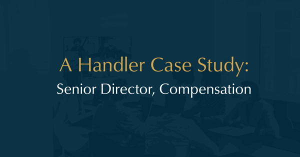A Handler Case Study: Senior Director, Compensation